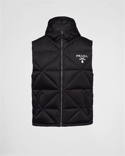 prada daunenweste damen|prada wool winter jacket.